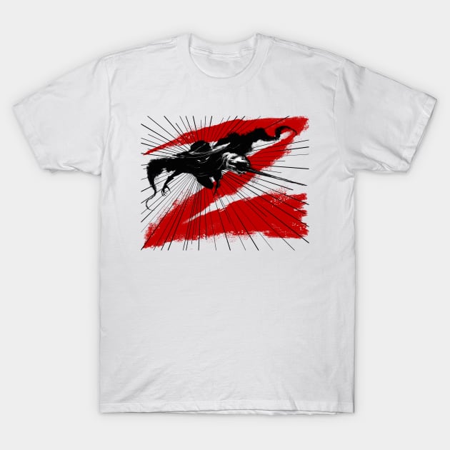 Zorro Straight Edge T-Shirt by DougSQ
